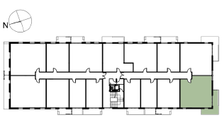 Location the flat on the floor.
