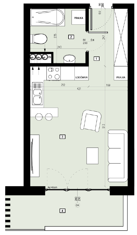 Plan of the flat.