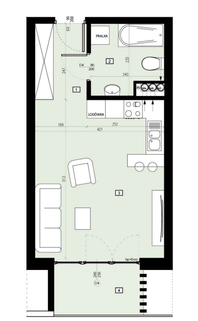 Plan of the flat.