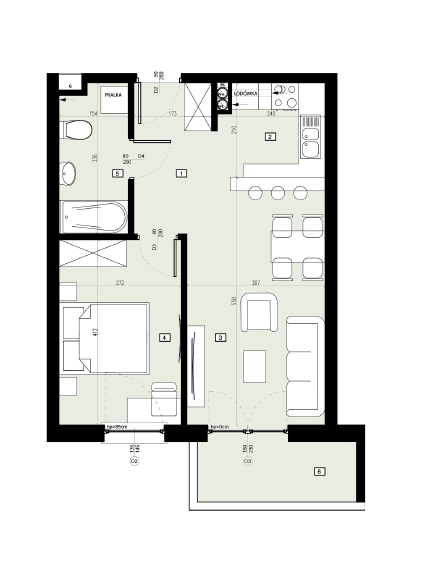 Plan of the flat.
