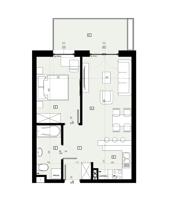 Plan of the flat.