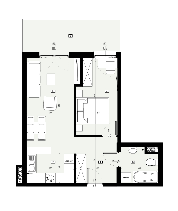 Plan of the flat.