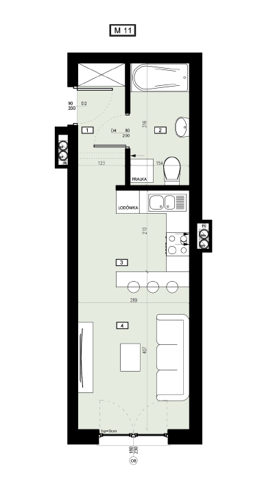 Plan of the flat.