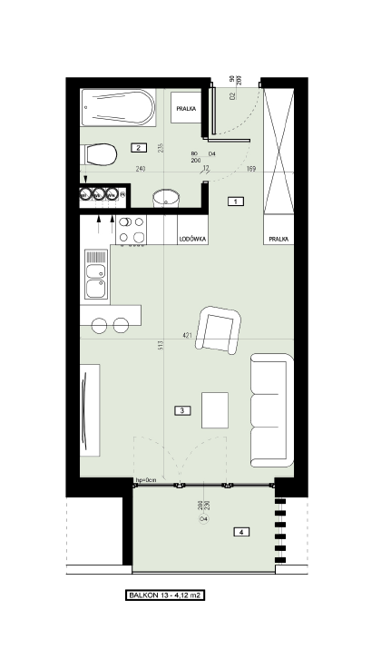 Plan of the flat.
