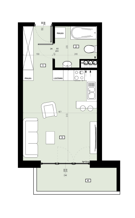 Plan of the flat.