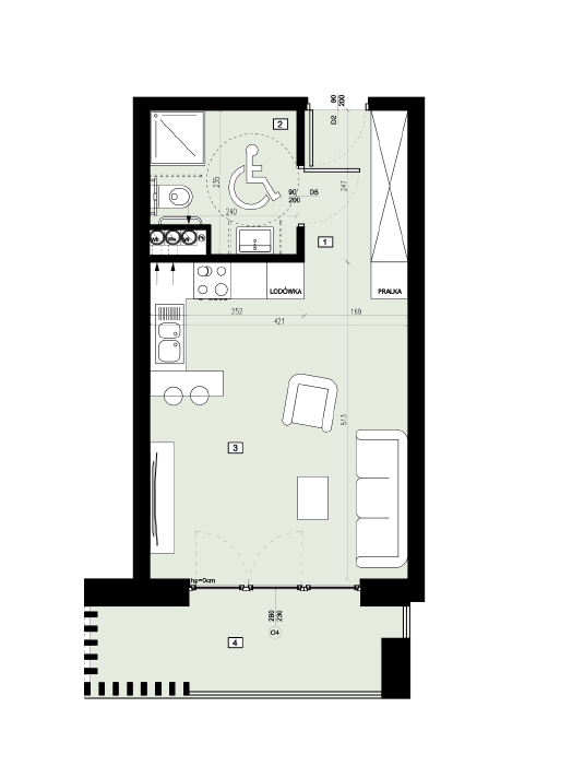 Plan of the flat.