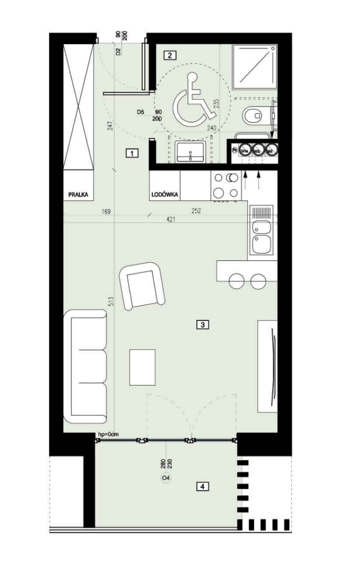 Plan of the flat.