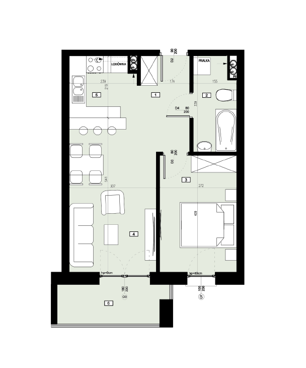 Plan of the flat.