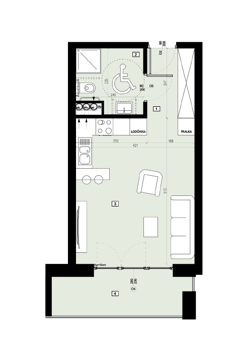 Plan of the flat.