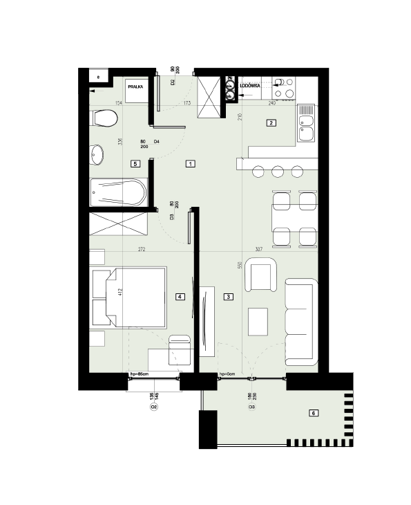 Plan of the flat.