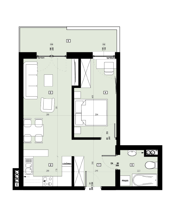 Plan of the flat.