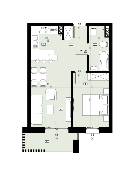 Plan of the flat.