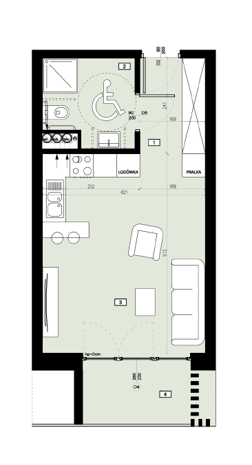 Plan of the flat.