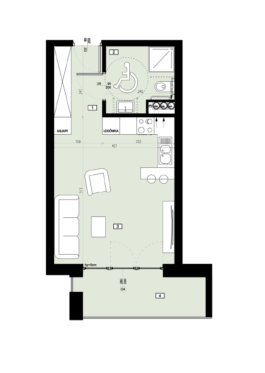 Plan of the flat.