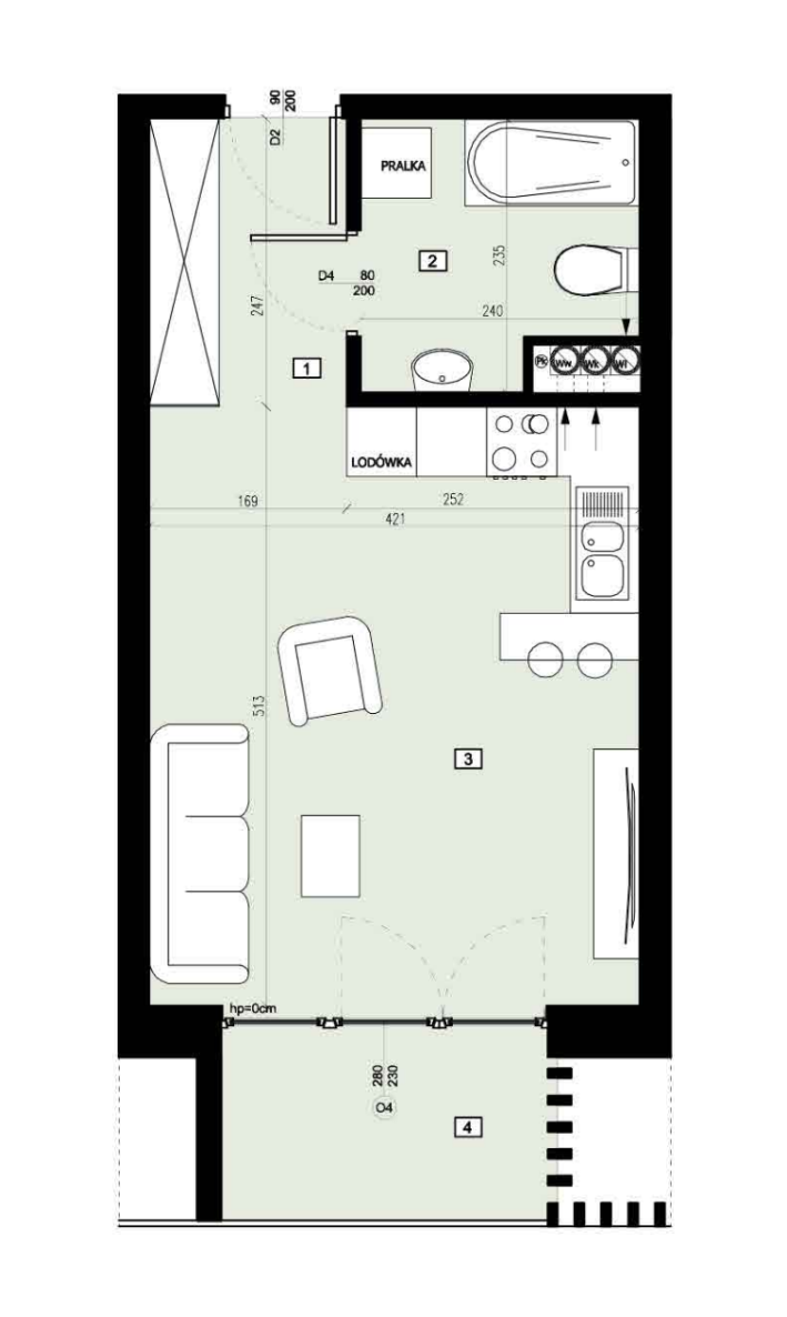 Plan of the flat.