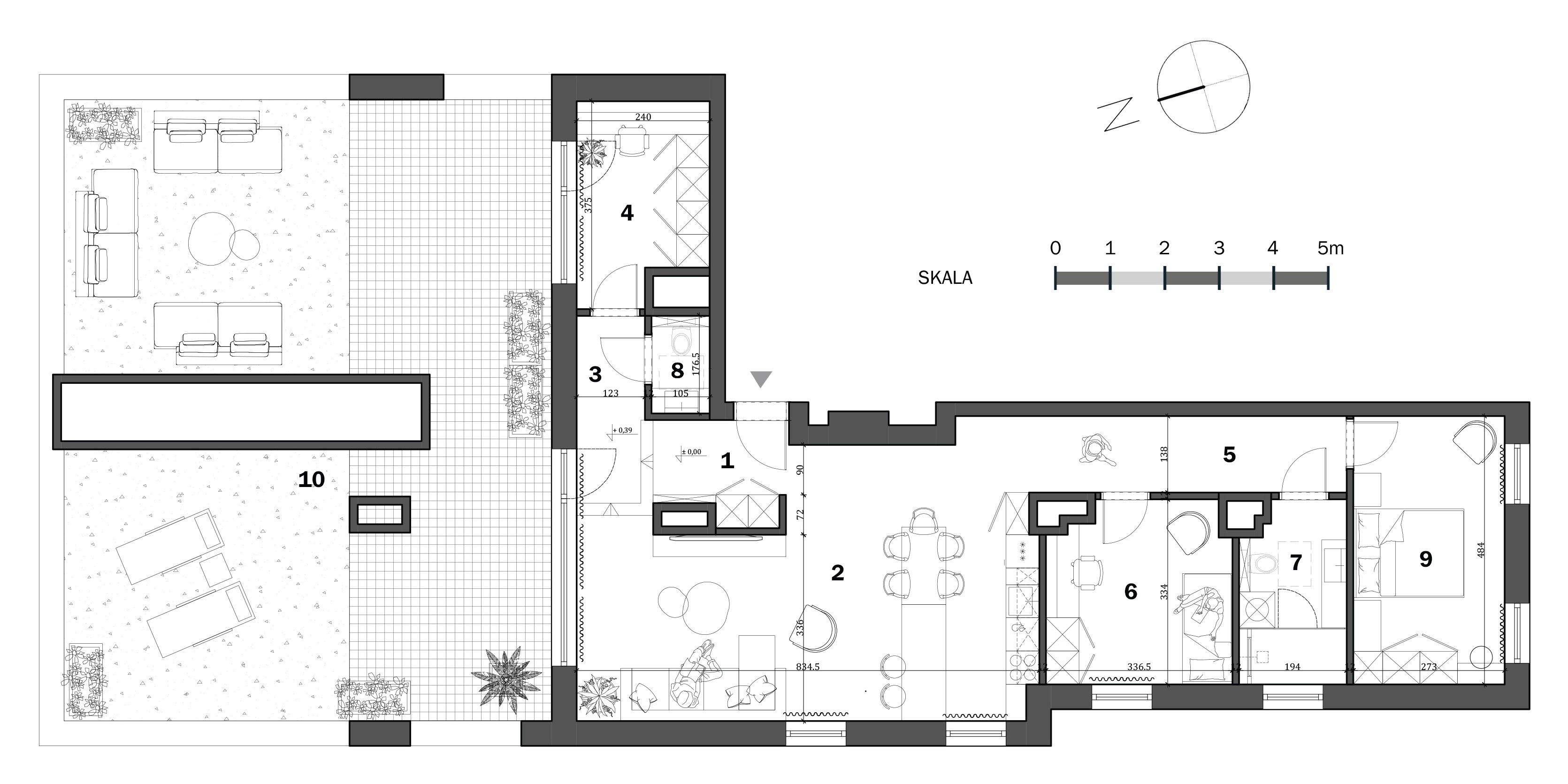 Plan of the flat.