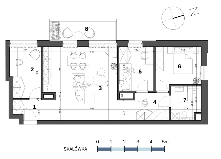 Plan of the flat.
